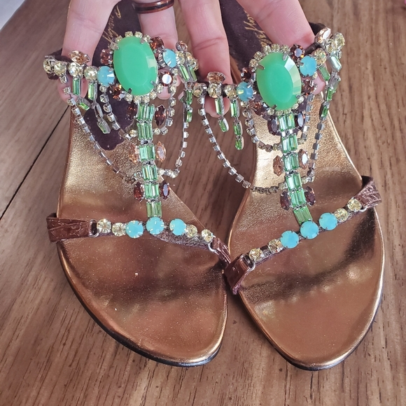 Beverly Feldman Shoes - RELISTED Beverly Feldman jeweled be a queen heels